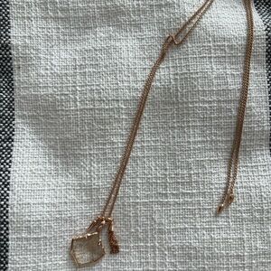 Kendra Scott rose gold necklace with Pendant